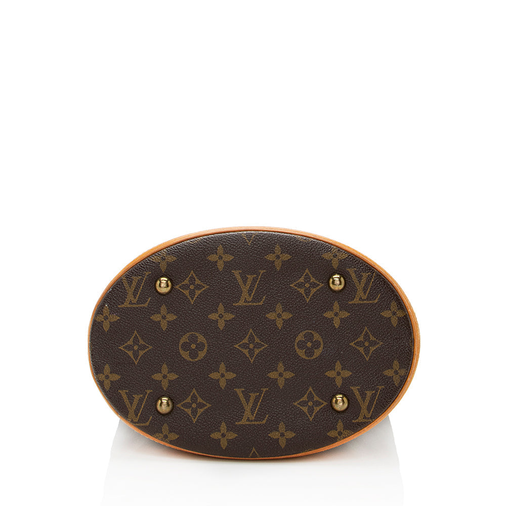 Louis Vuitton Vintage Monogram Canvas Petit Bucket Tote (SHF-21631)
