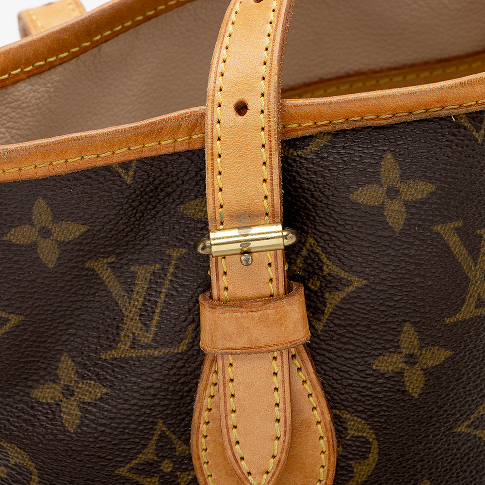 Louis Vuitton Vintage Monogram Canvas Petit Bucket Tote (SHF-21631)