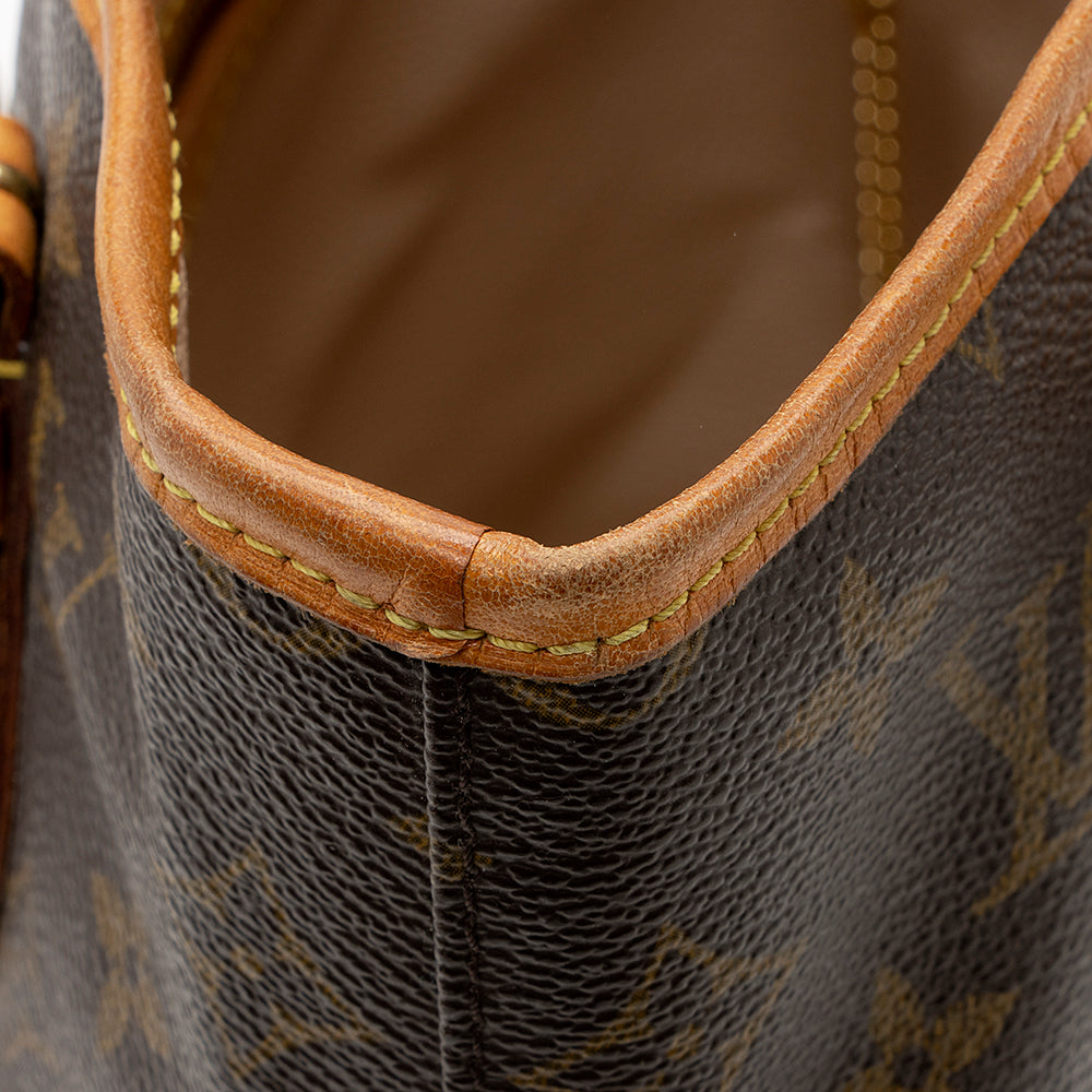 Louis Vuitton Vintage Monogram Canvas Petit Bucket Tote (SHF-21631)