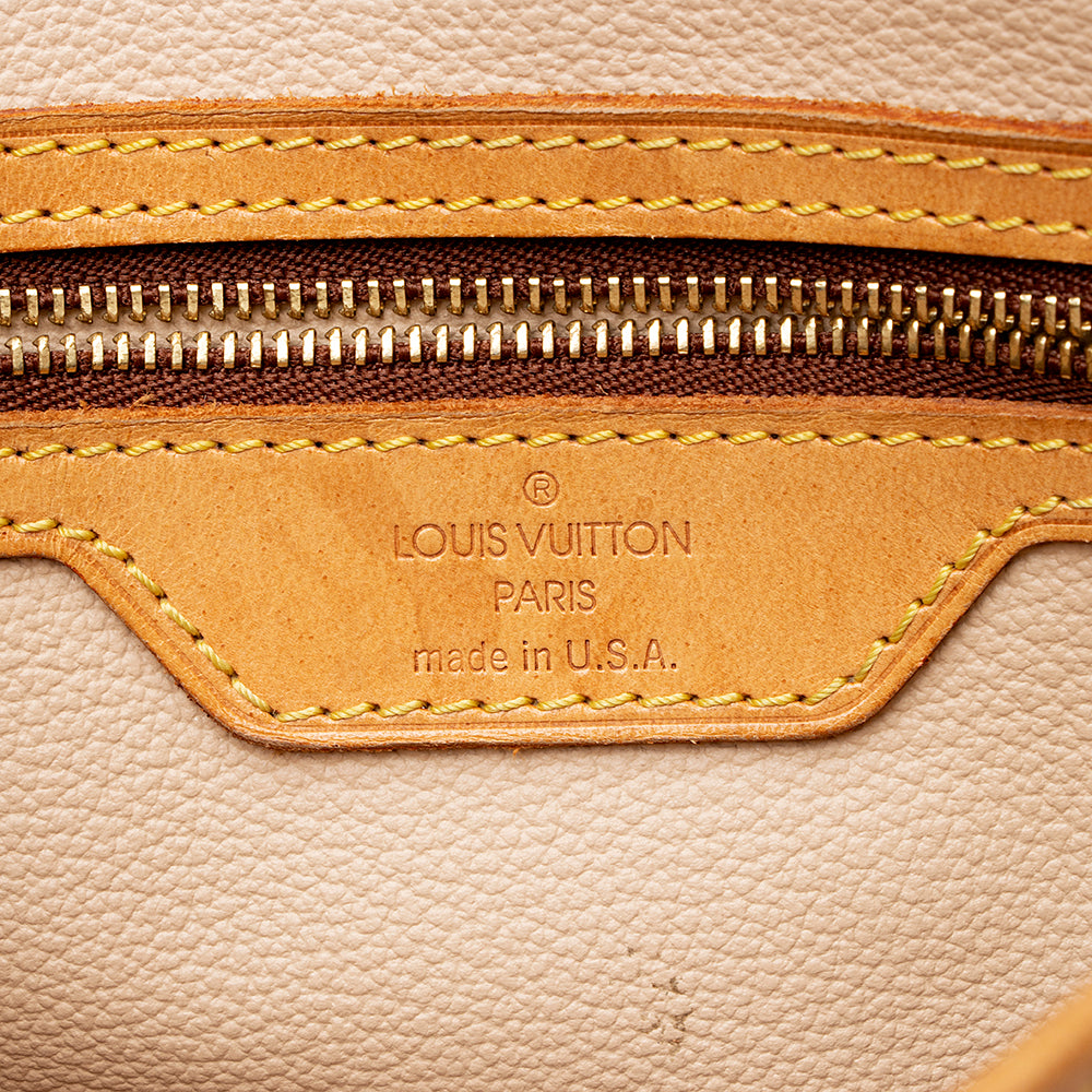 Louis Vuitton Vintage Monogram Canvas Petit Bucket Tote (SHF-21631)