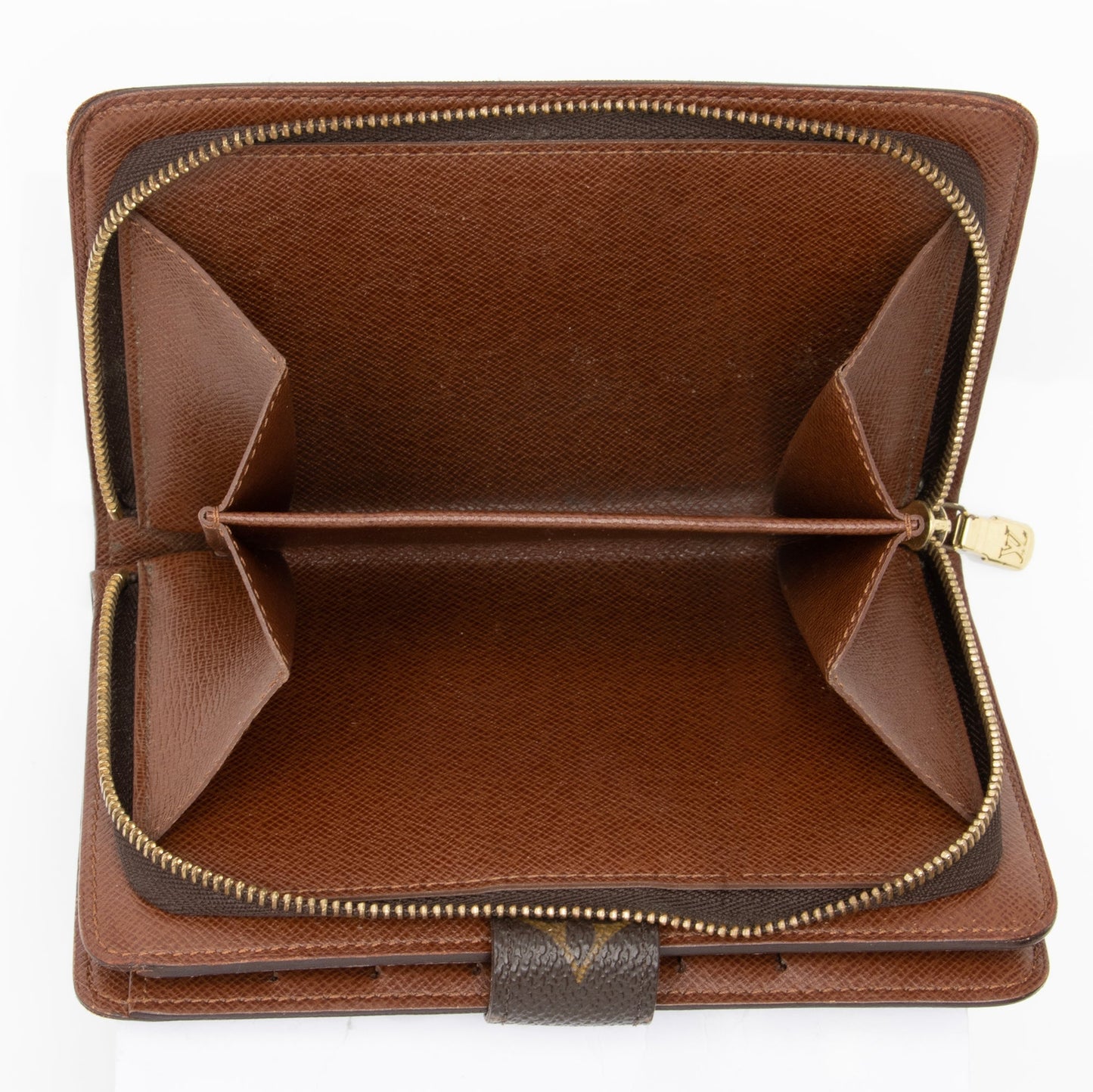 Louis Vuitton Vintage Monogram Canvas Porte Papier Zipper Wallet (SHF-Punscc)