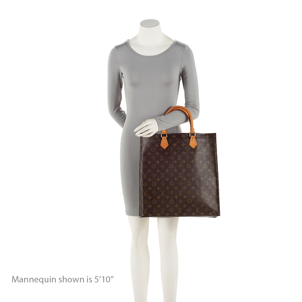 Louis Vuitton Vintage Monogram Canvas Sac Plat Tote (SHF-20209)