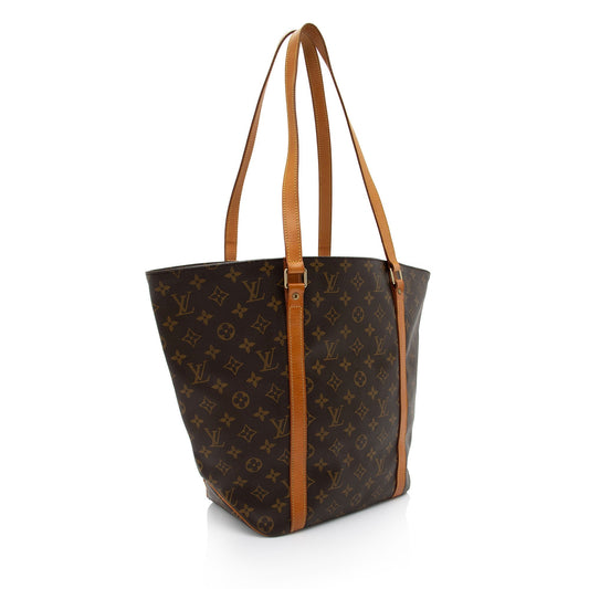 Louis Vuitton Vintage Monogram Canvas Sac Shopping 48 Tote (SHF-JstH3X)