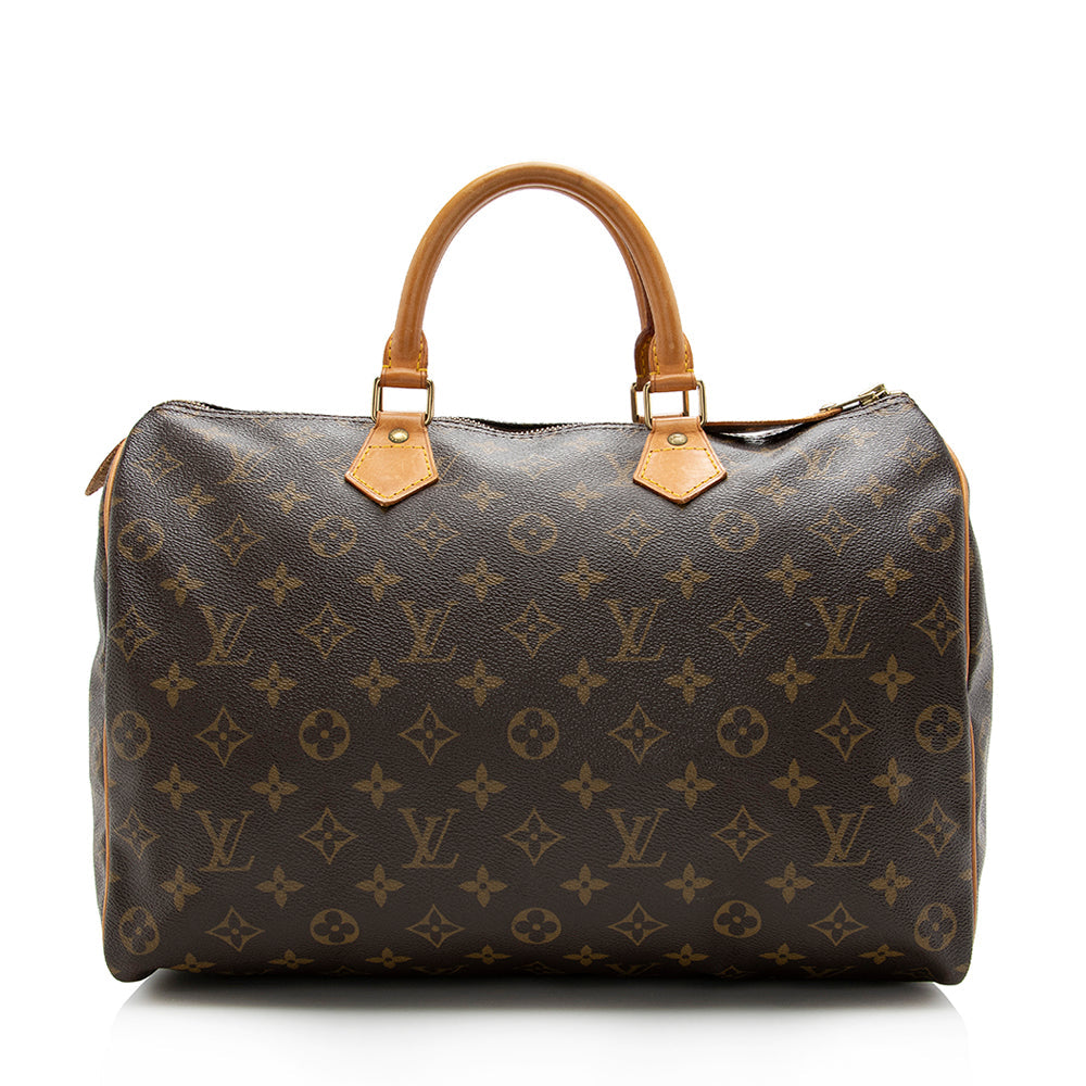 Louis Vuitton Monogram Canvas Speedy 35 Satchel (SHF-16728)