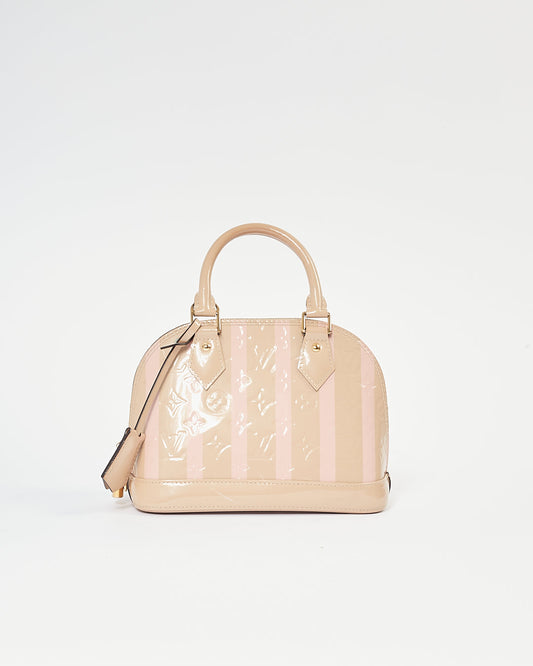 Louis Vuitton Beige/Pink Stripe Alma BB Bag