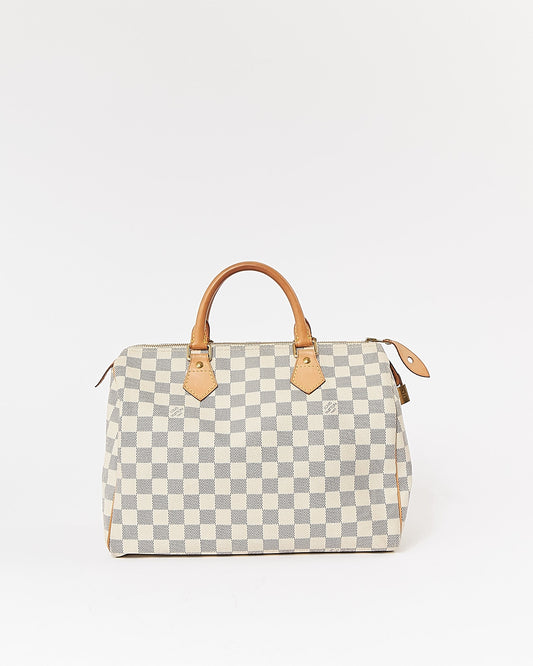 Louis Vuitton Damier Azur Canvas Speedy 30 Bag