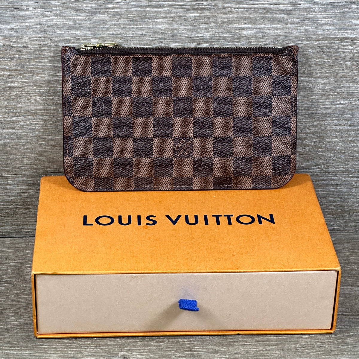 Louis Vuitton Neverfull Pochette - Damier Ebene