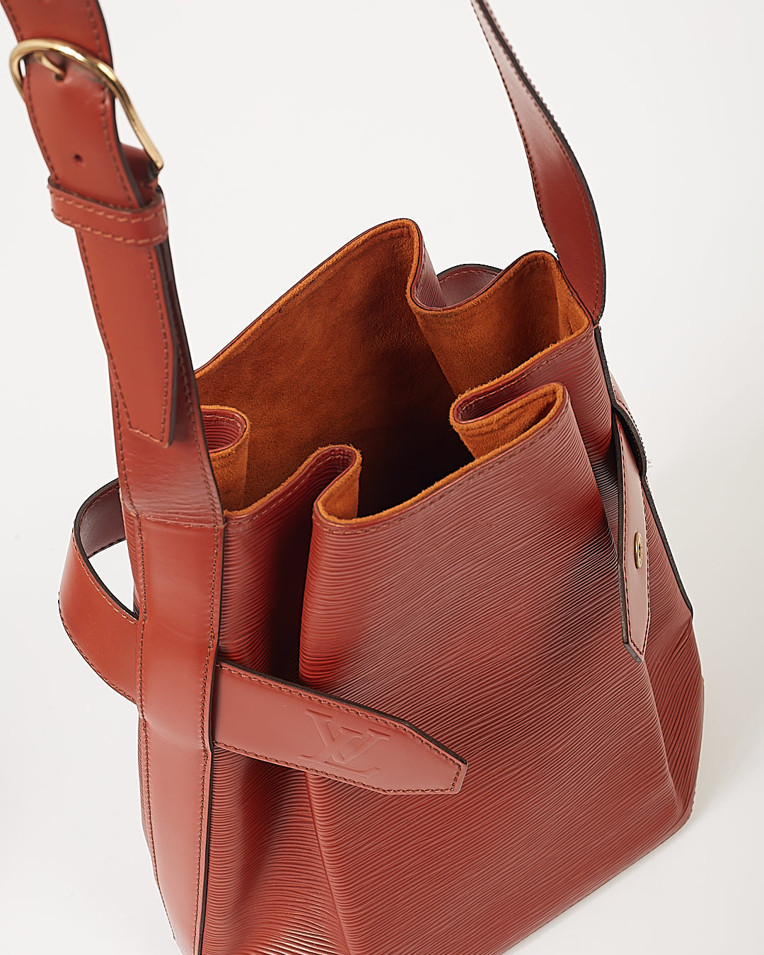 Louis Vuitton Tan Epi Leather Sac Epaule 27 Bucket Bag