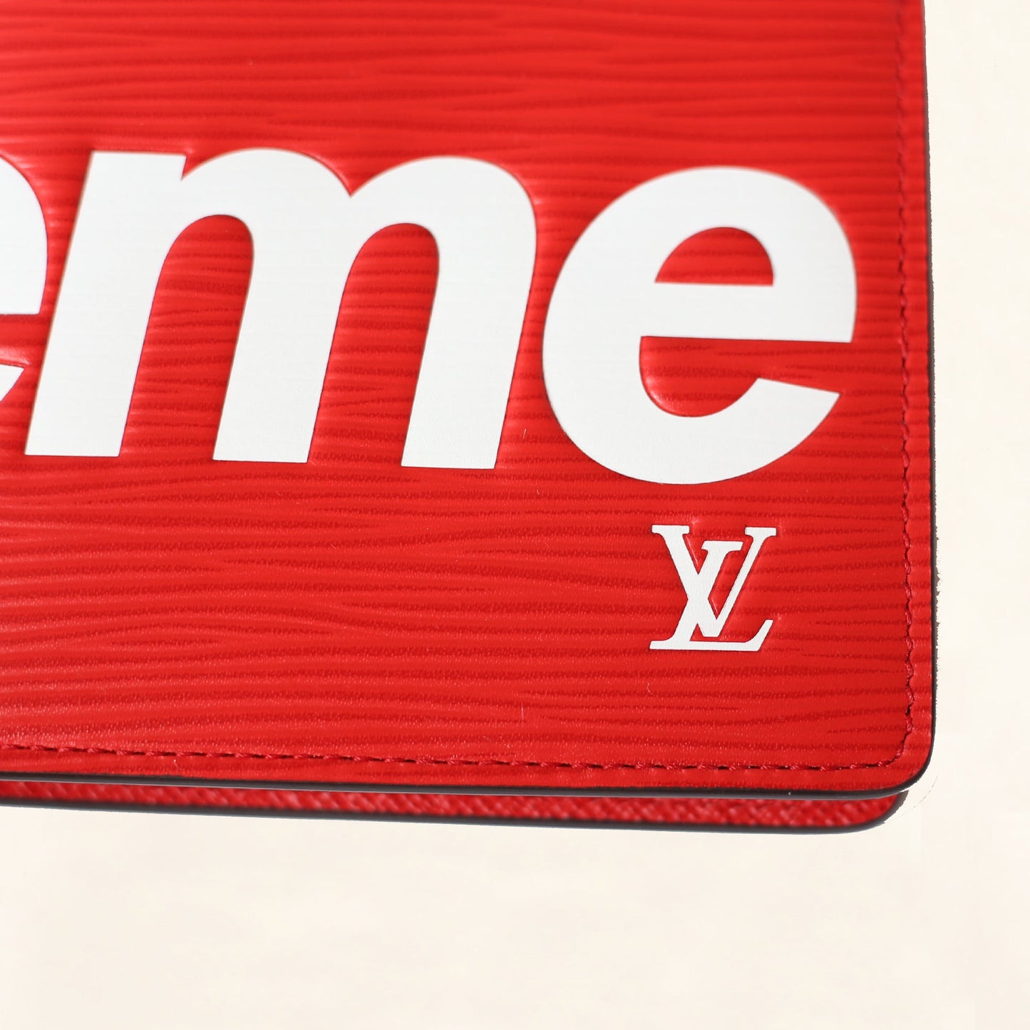 Louis Vuitton | Supreme Slender Bifold Wallet | Red