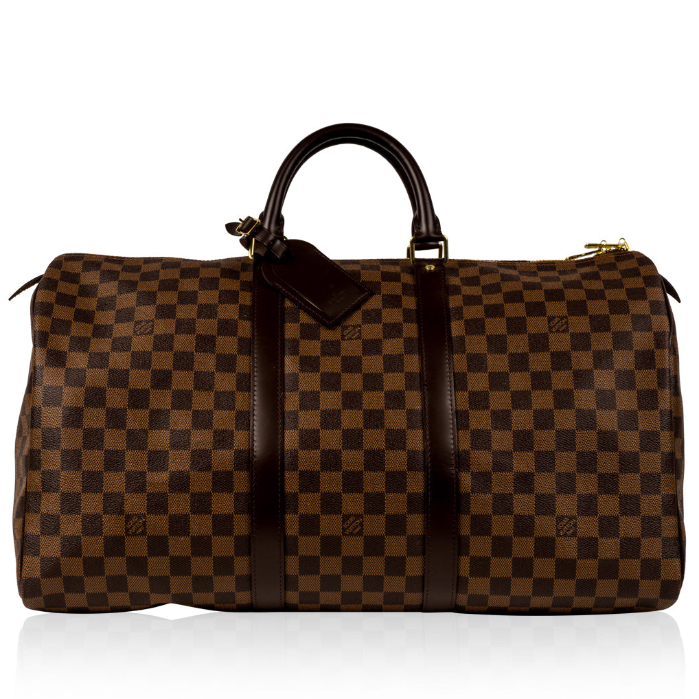 Keepall 50 - Damier Ebene Canvas