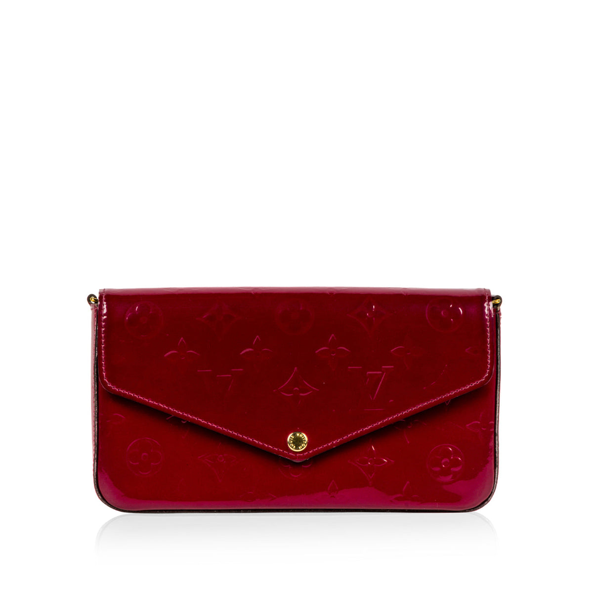 Pochette Felicie - Amarante - Vernis