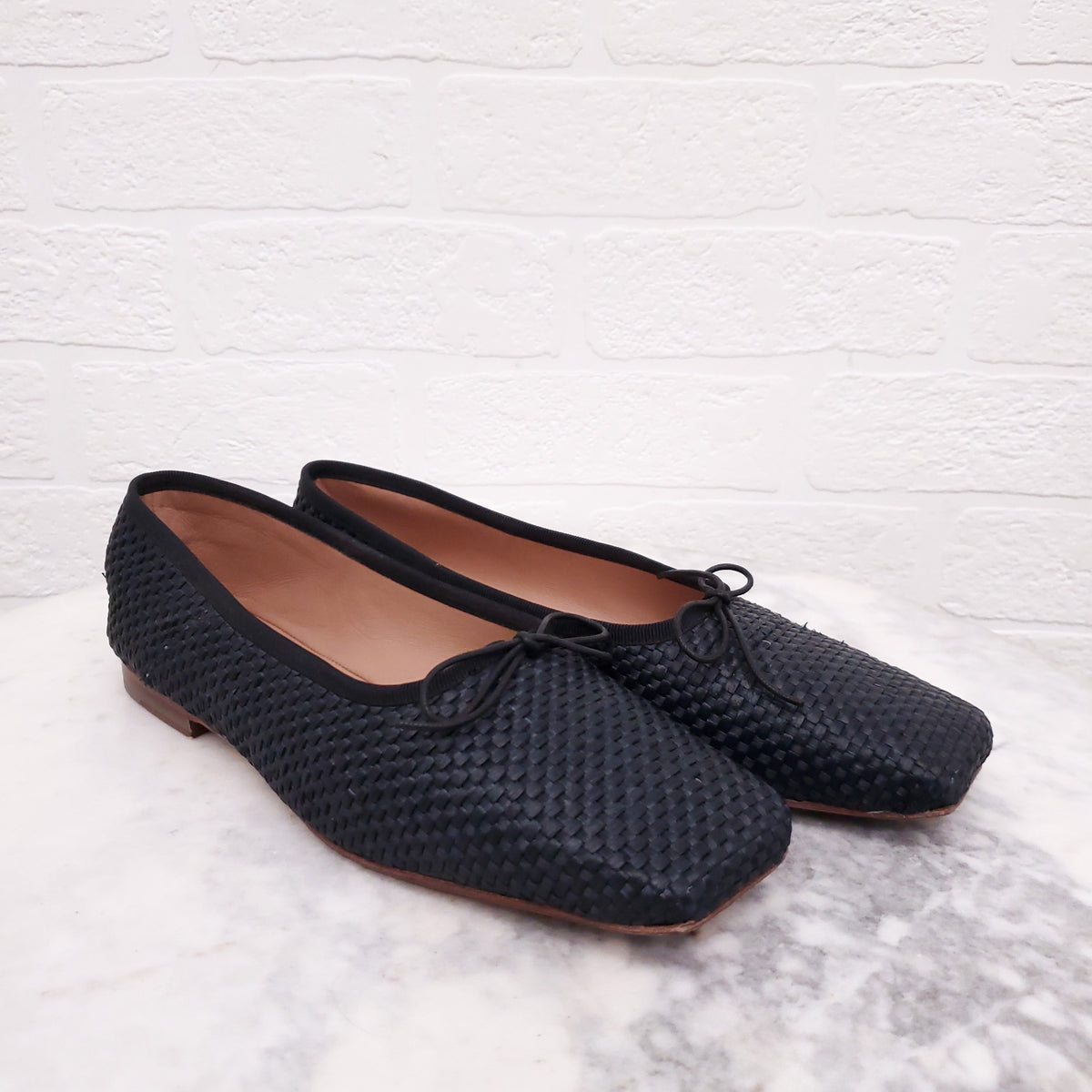 MANSUR GAVRIEL BRAIDED FLATS - SIZE 36.5