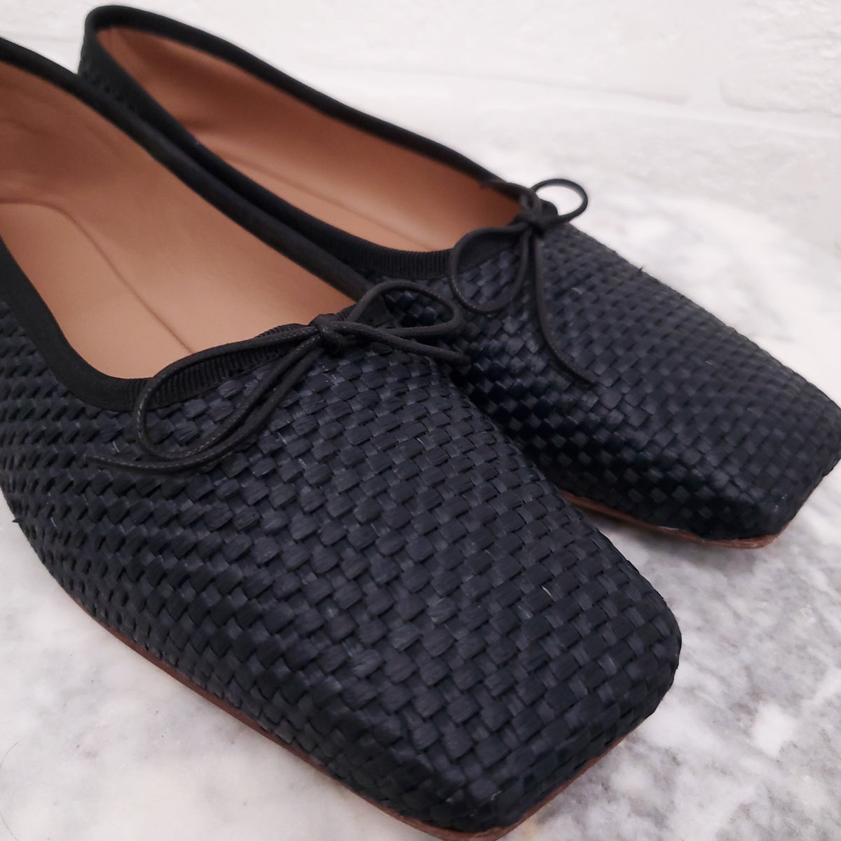 MANSUR GAVRIEL BRAIDED FLATS - SIZE 36.5