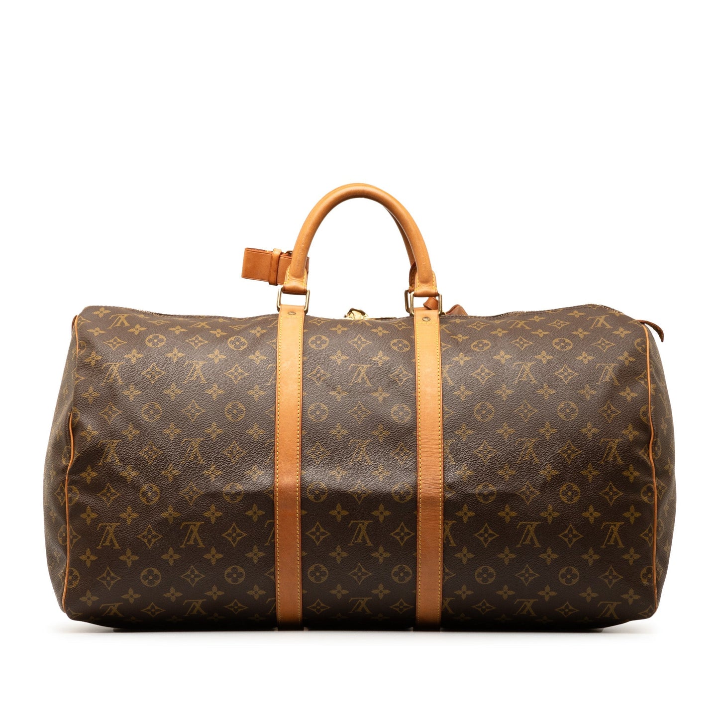 Brown Louis Vuitton Monogram Keepall 50 Travel Bag