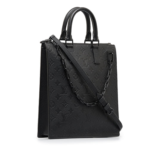 LOUIS VUITTON Monogram Taurillon Sac Plat Satchel