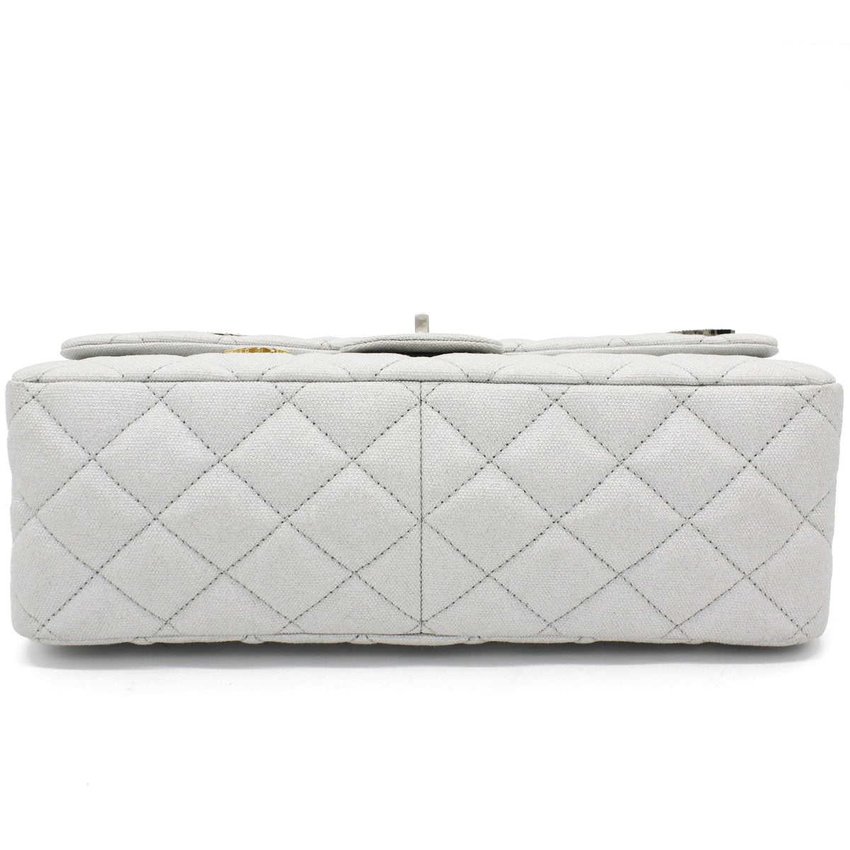 Chanel Silver 2.55 Canvas Reissue Space Charms 227 Flap Bag