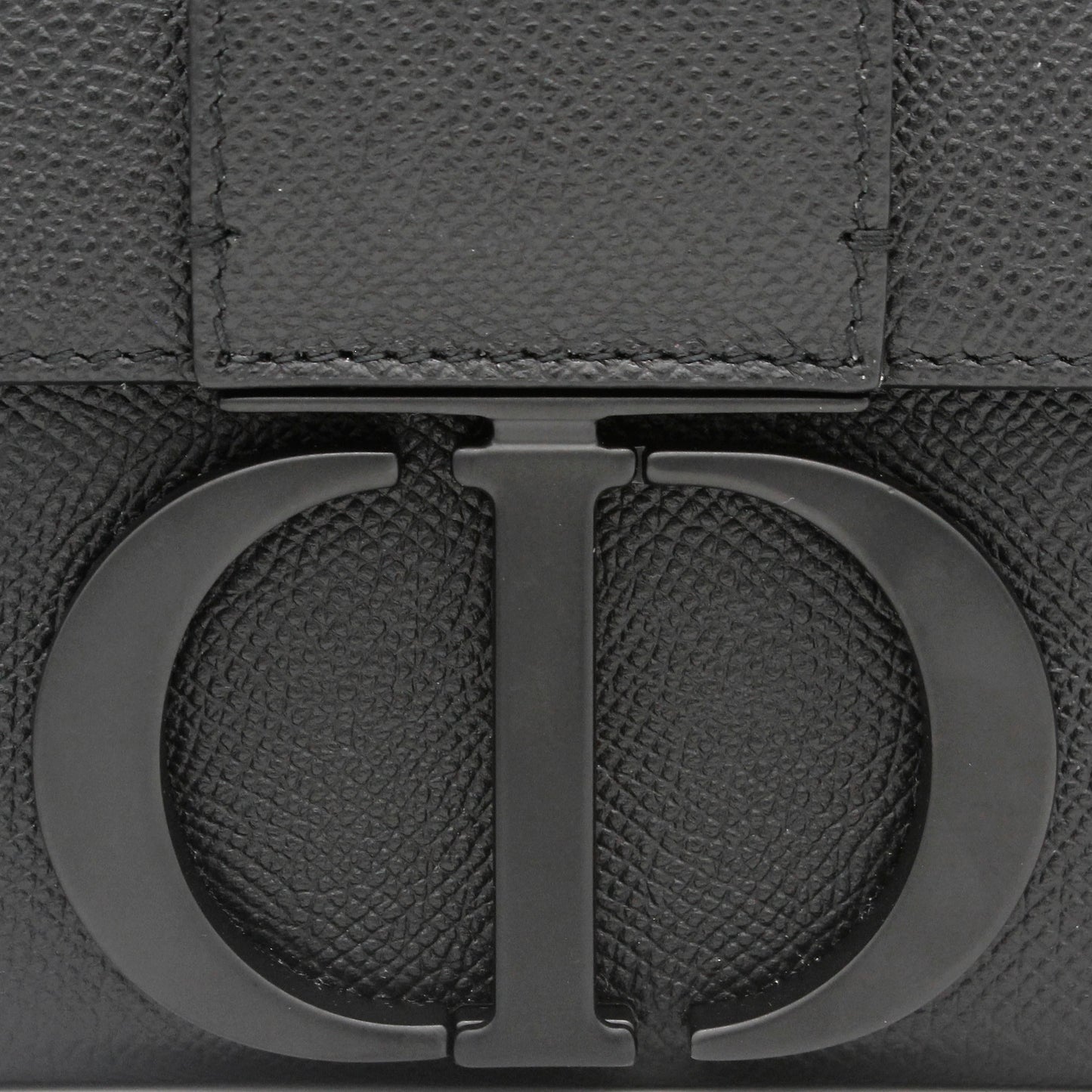 Dior 30 Montaigne Box Bag Black Ultramatte Grained Calfskin