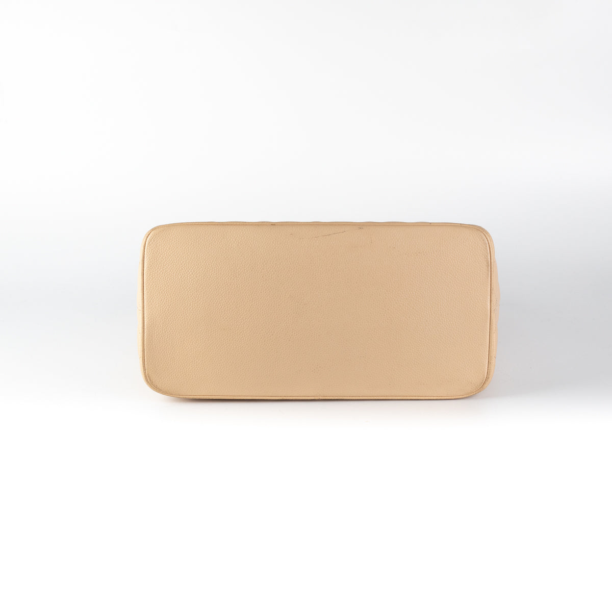 Chanel Quilted Caviar Madelion Tote Beige