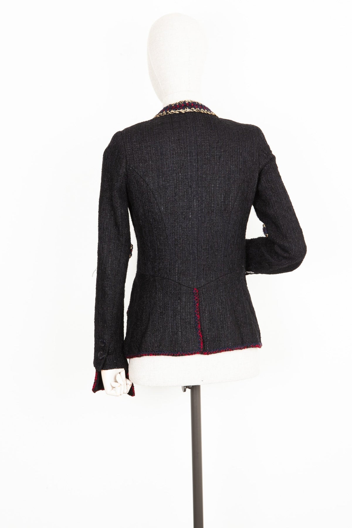 CHANEL Tweed Jacket Black Paris-Shanghai Prefall 2011