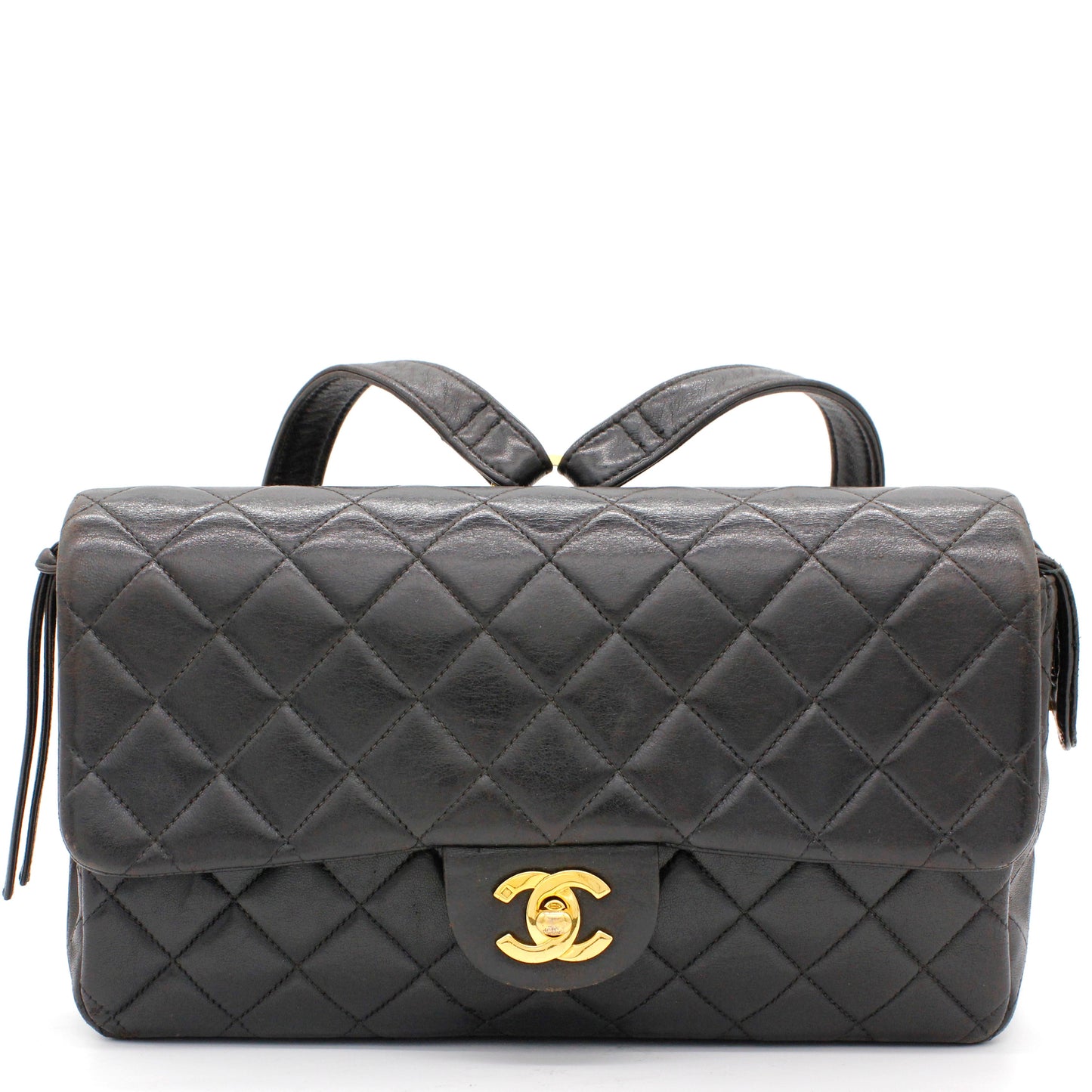 Chanel Black lambskin Vintage Backpack
