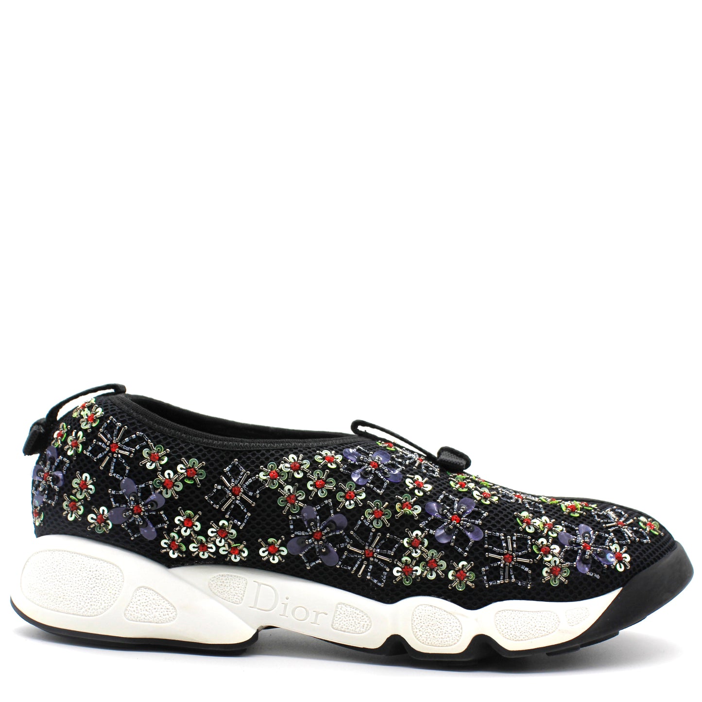 Dior Black Mesh Fusion Embellished Sneaker 38