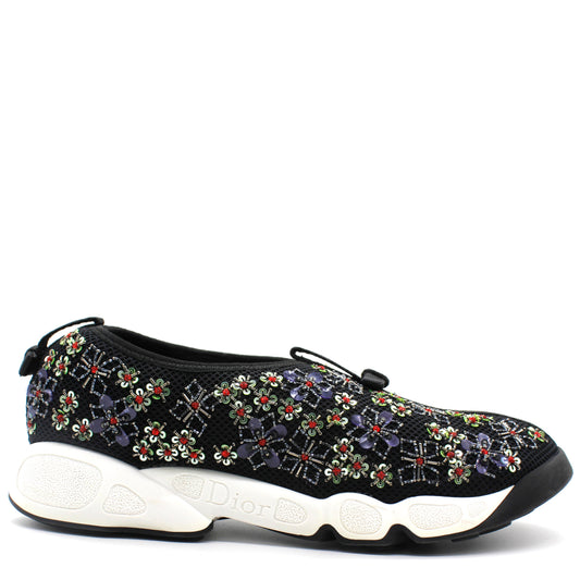 Dior Black Mesh Fusion Embellished Sneaker 38