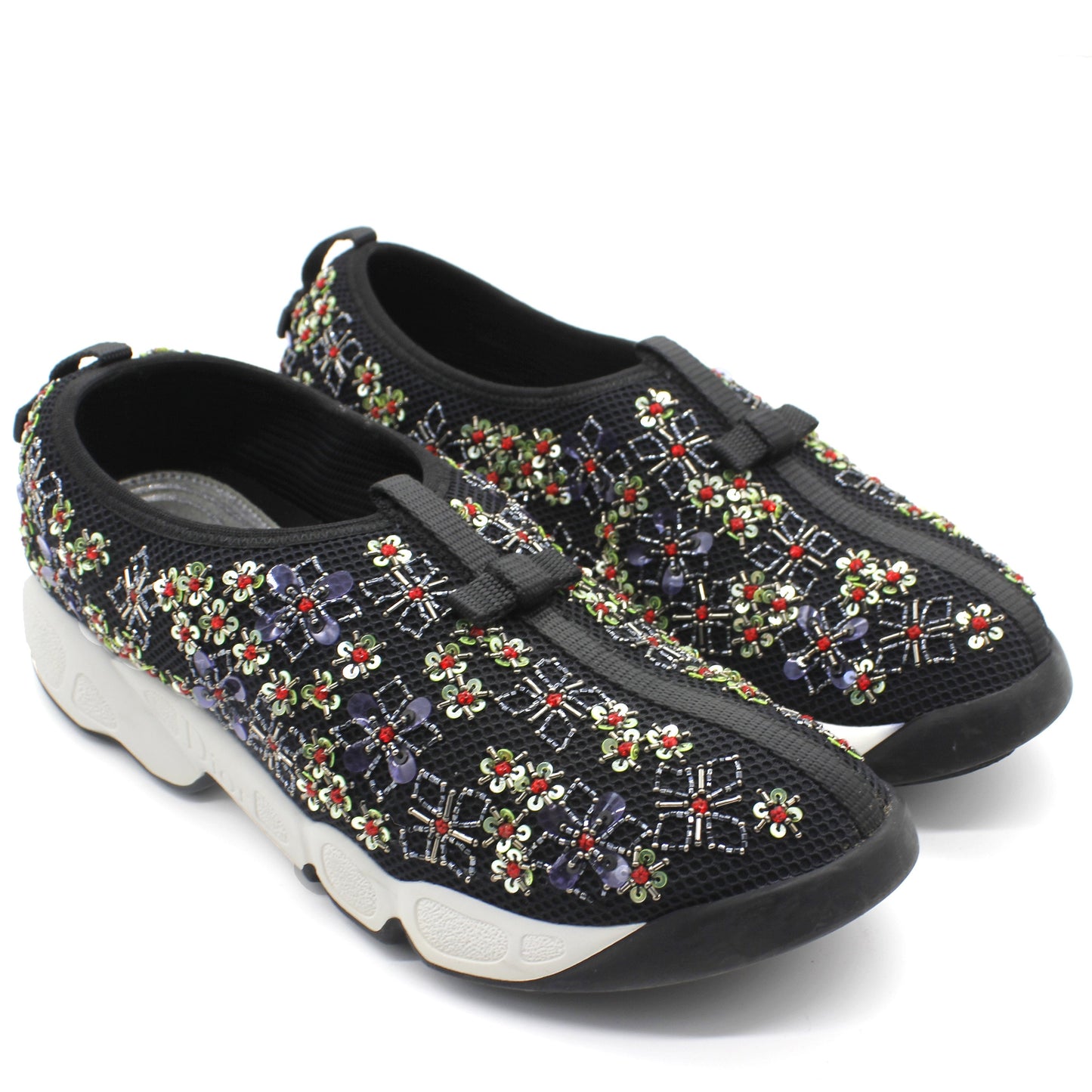 Dior Black Mesh Fusion Embellished Sneaker 38