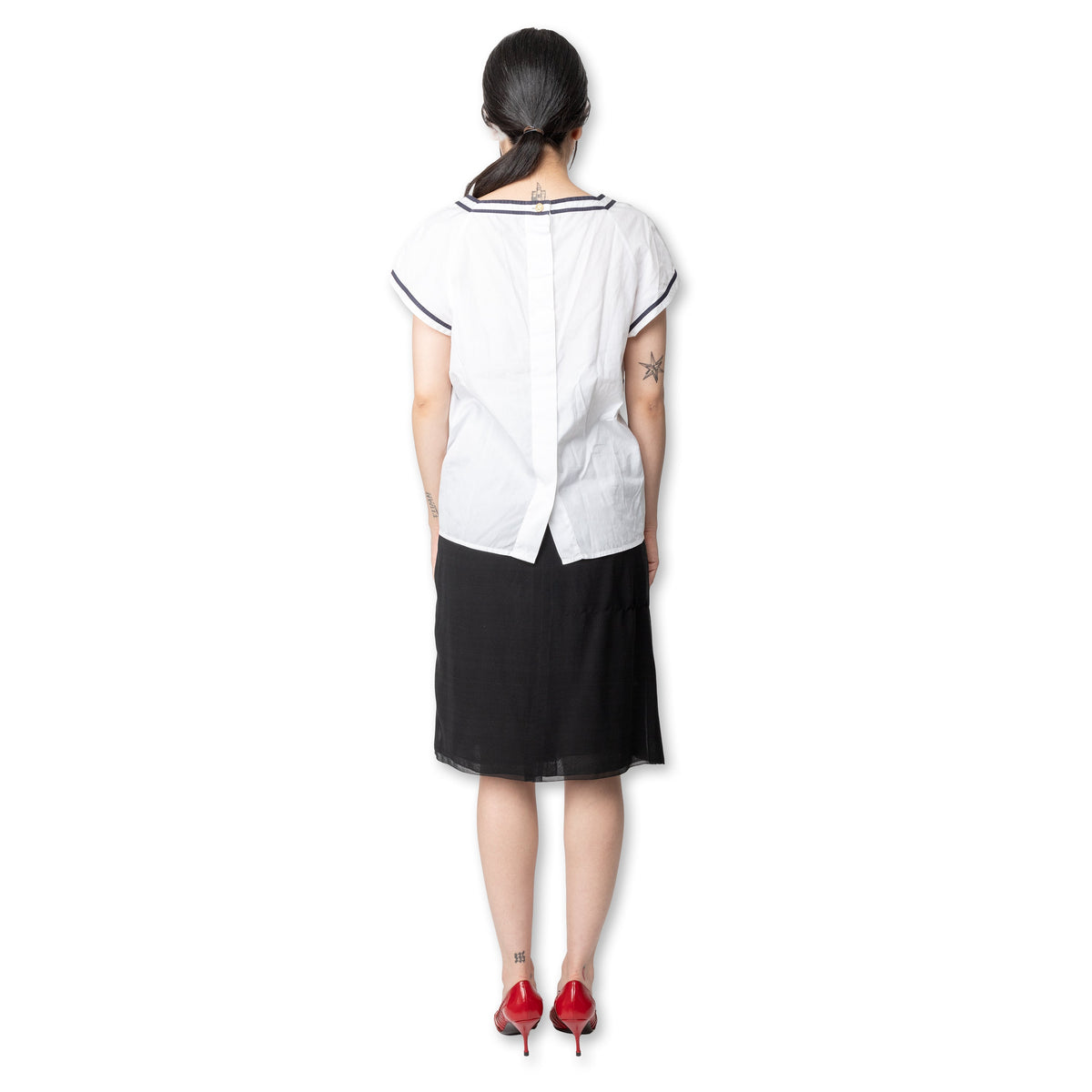 Chanel Vintage Sailor Top and Skirt Set - '00s