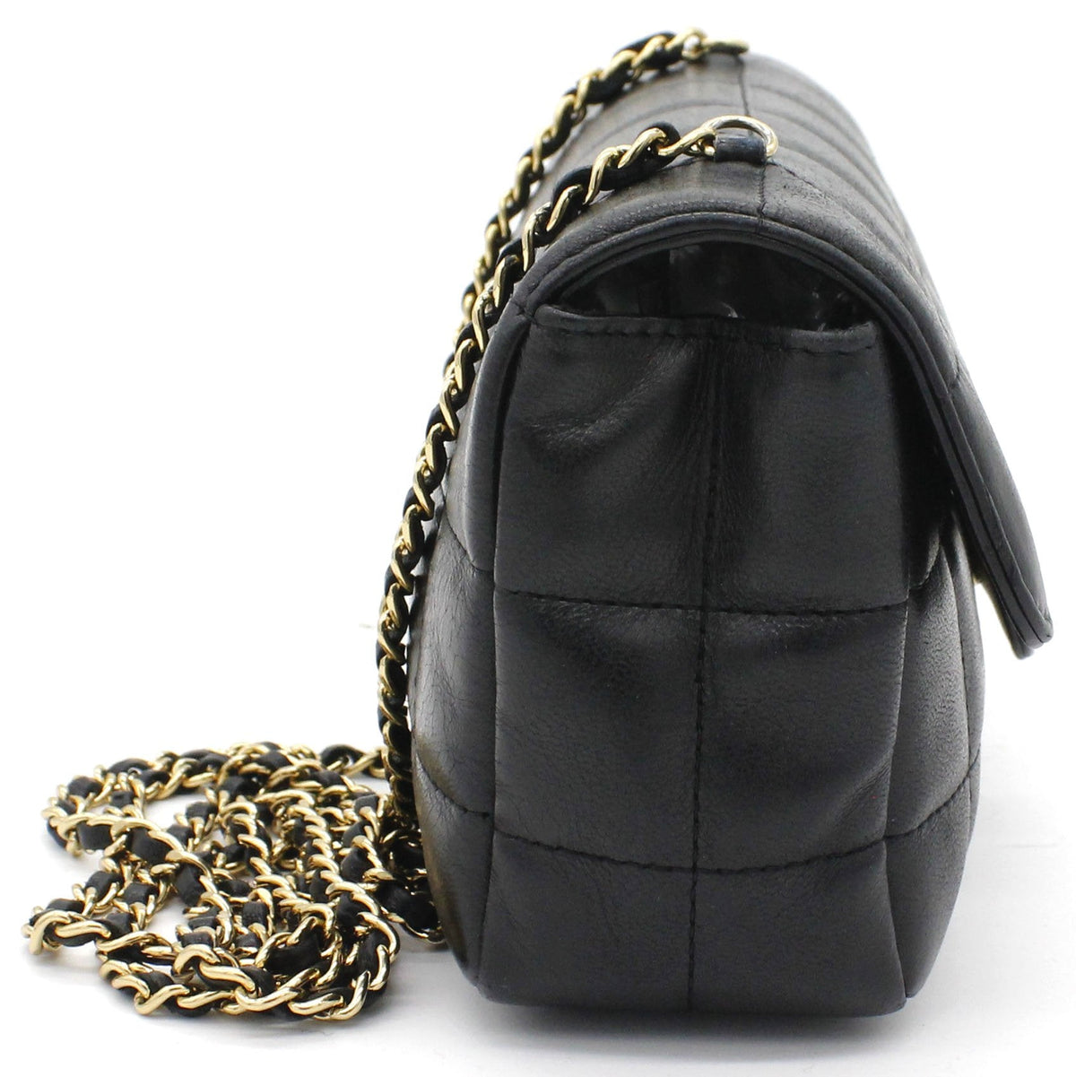 Chanel Square Quilted Chocolate Bar Mini Flap Black