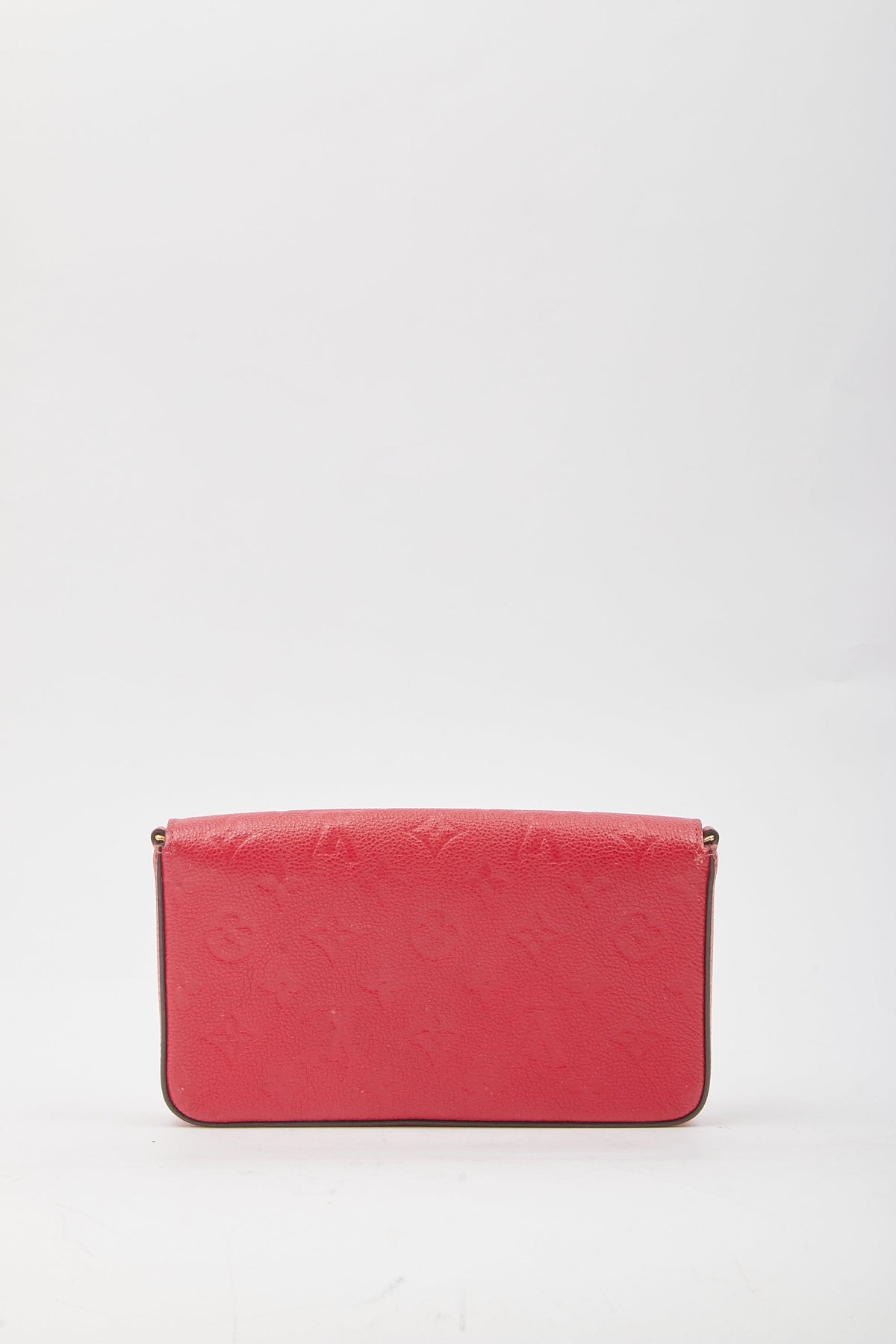 Louis Vuitton Red Monogram Empreinte Felicie Chain Shoulder Bag