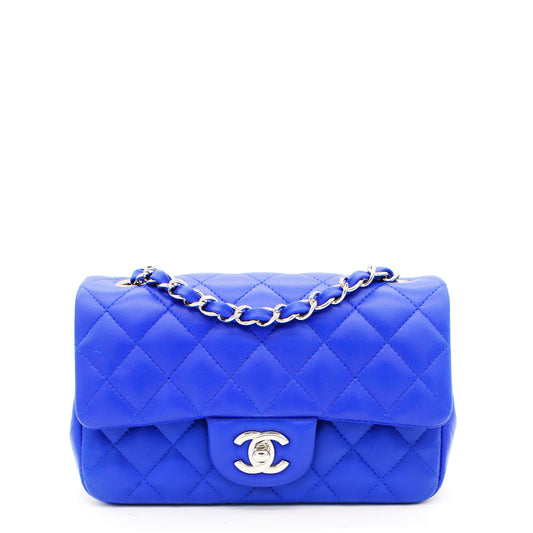 Chanel Classic Flap Mini Lambskin Blue