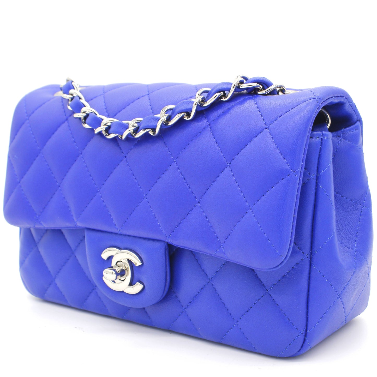 Chanel Classic Flap Mini Lambskin Blue