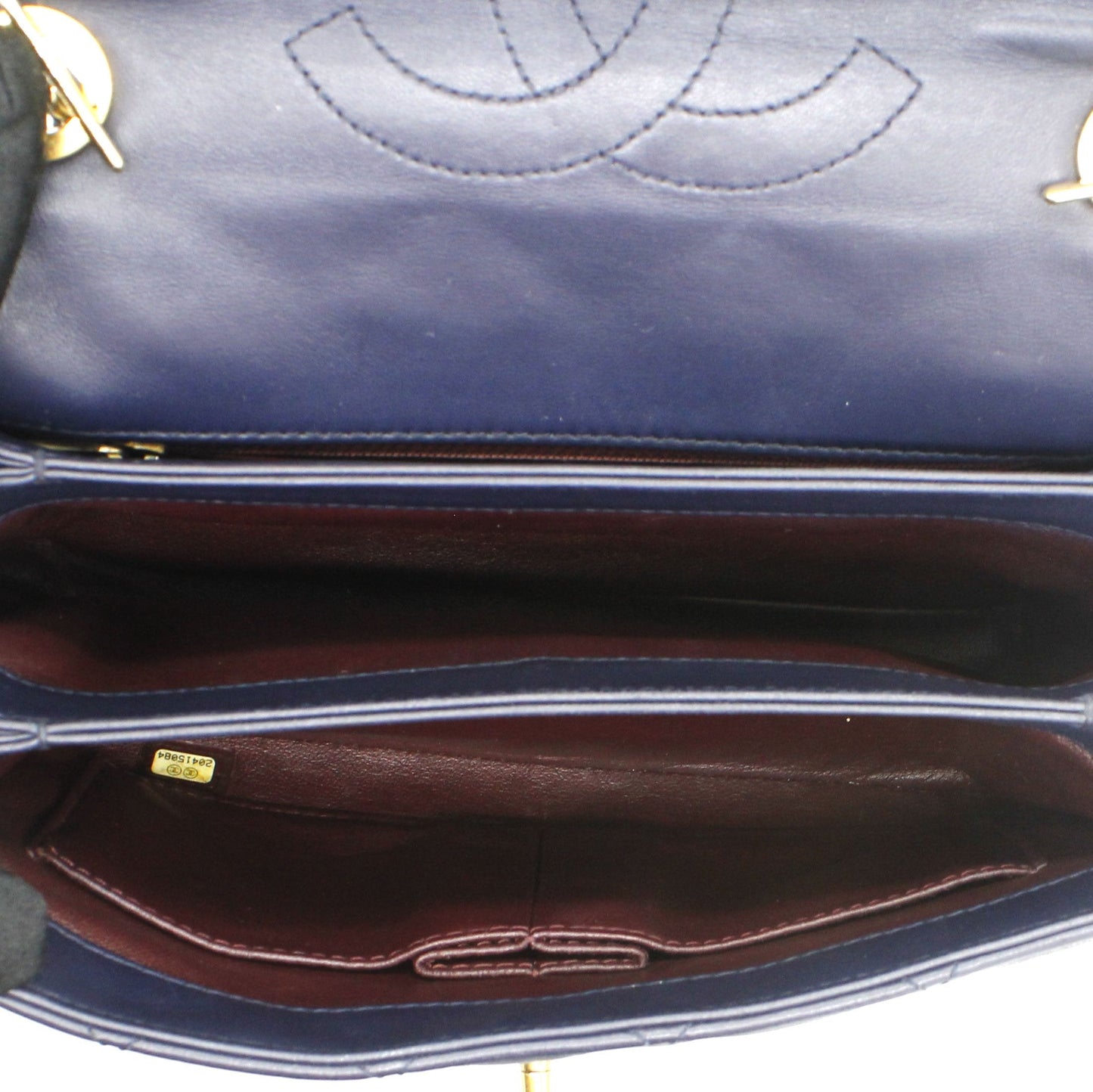 Chanel Navy Blue Quilted Leather Small Trendy CC Flap Shoulder Bag