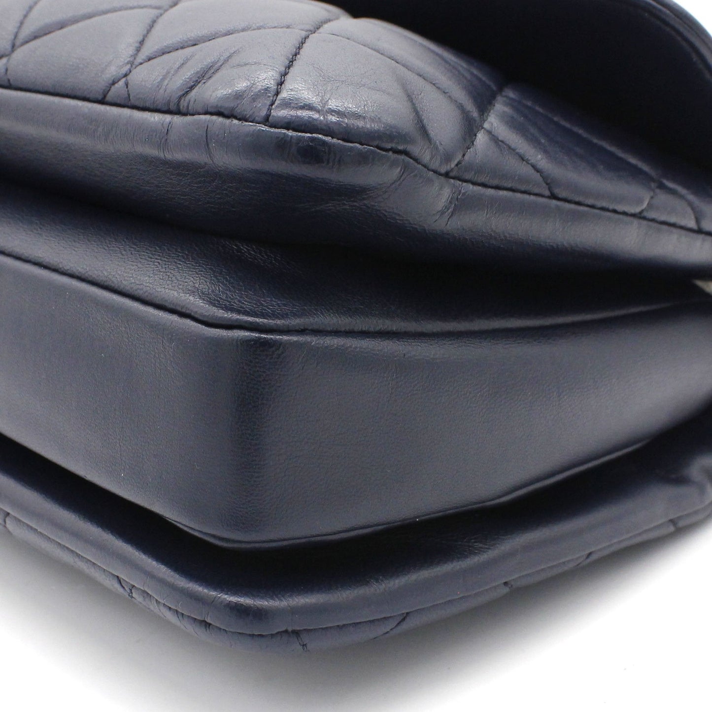 Chanel Navy Blue Quilted Leather Small Trendy CC Flap Shoulder Bag
