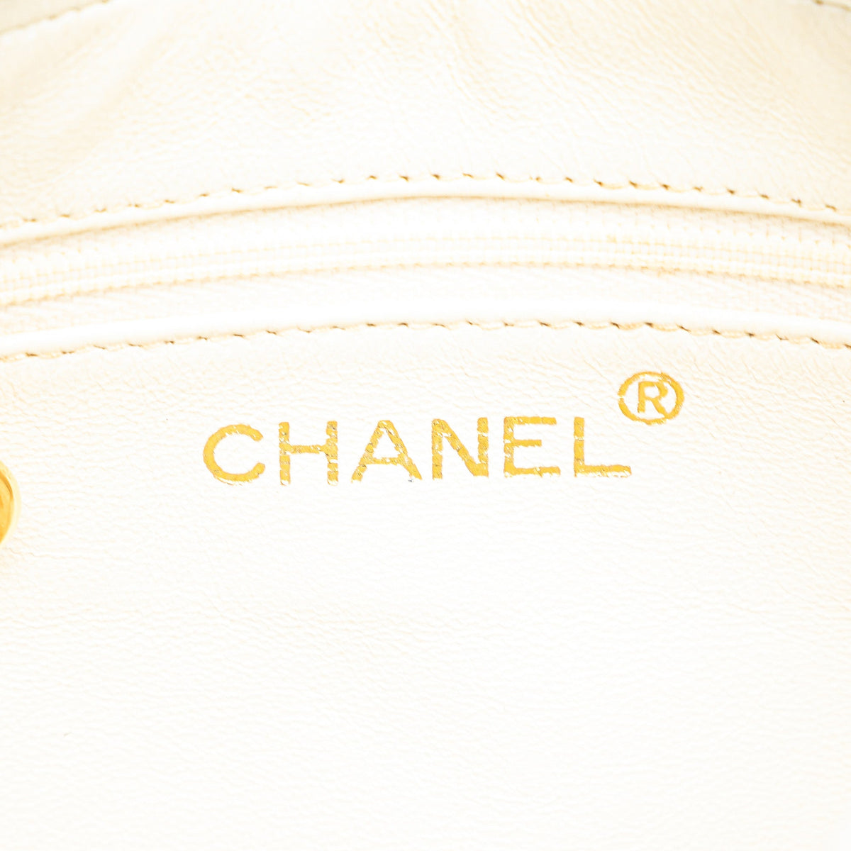 White Chanel Quilted Caviar CC Camera Bag
