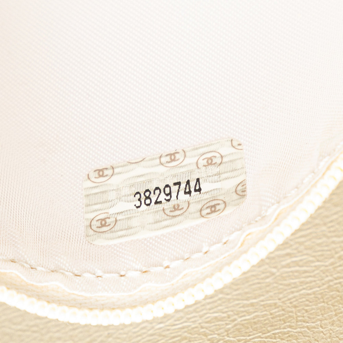 White Chanel Quilted Caviar CC Camera Bag