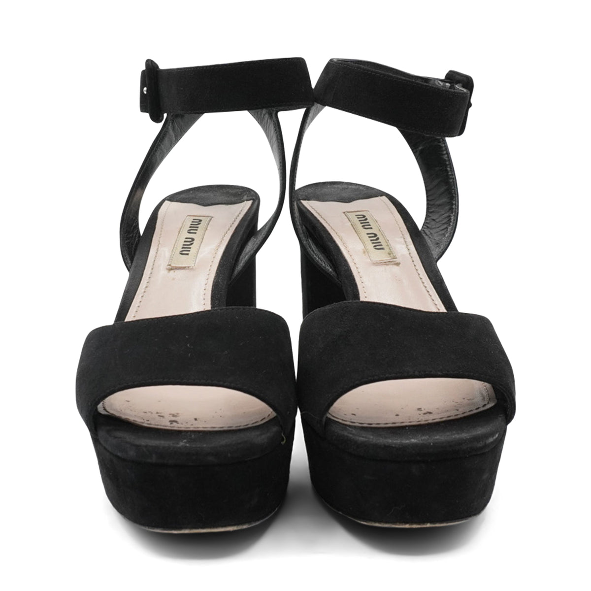 Miu Miu Block Heel Sandals - Women's 37