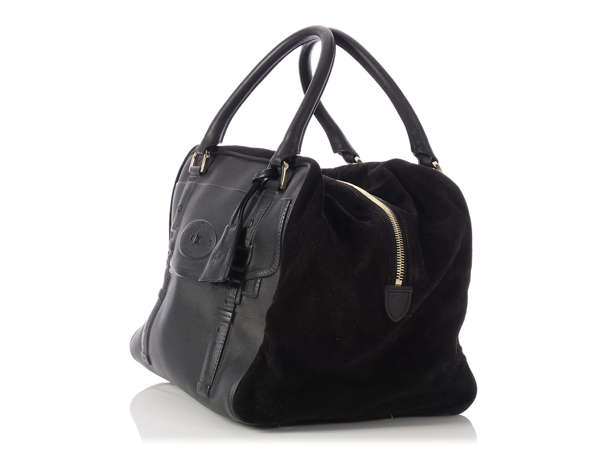 Mulberry Black Maisie Clipper Satchel