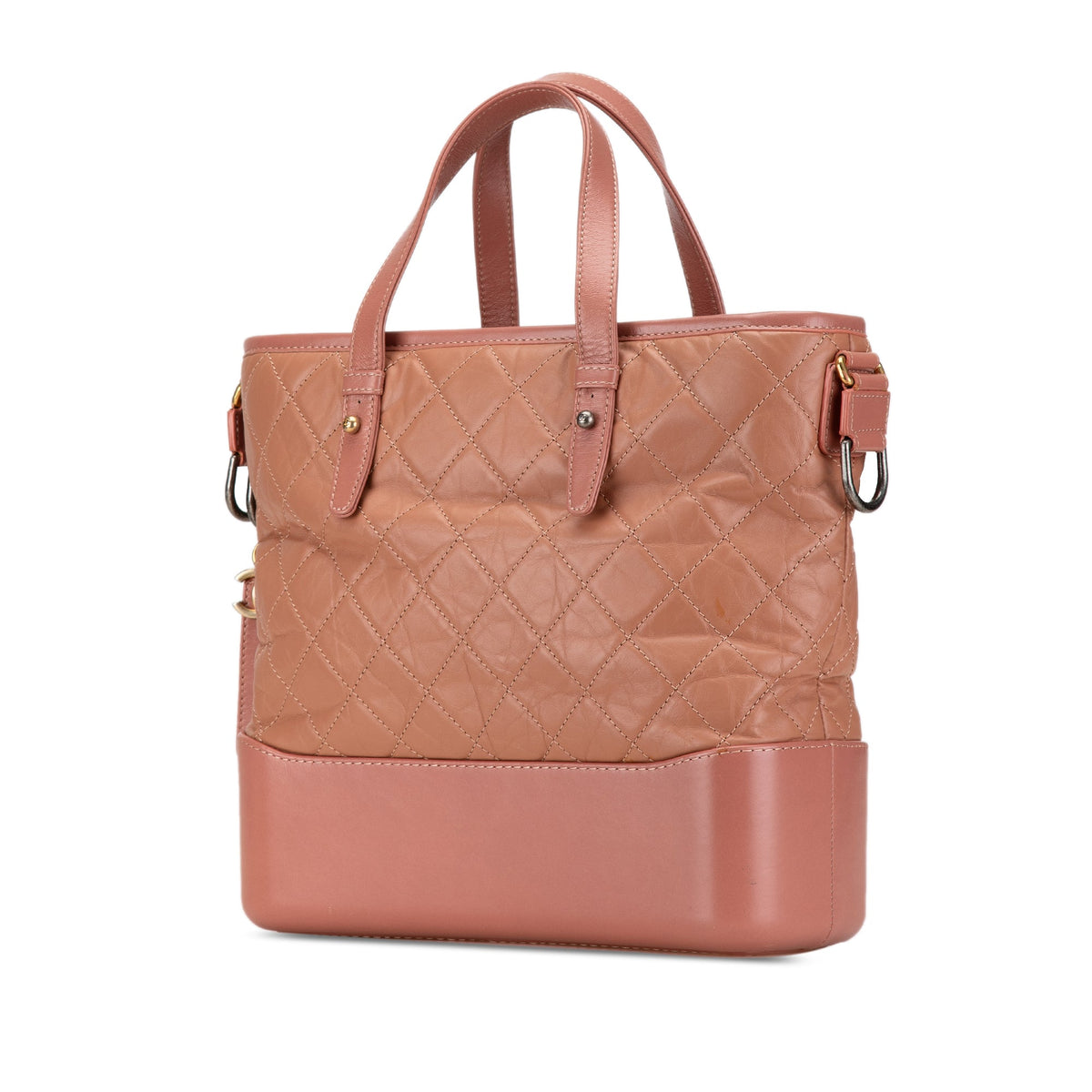 Pink Chanel Medium Quilted Calfskin Gabrielle Shopping Satchel
