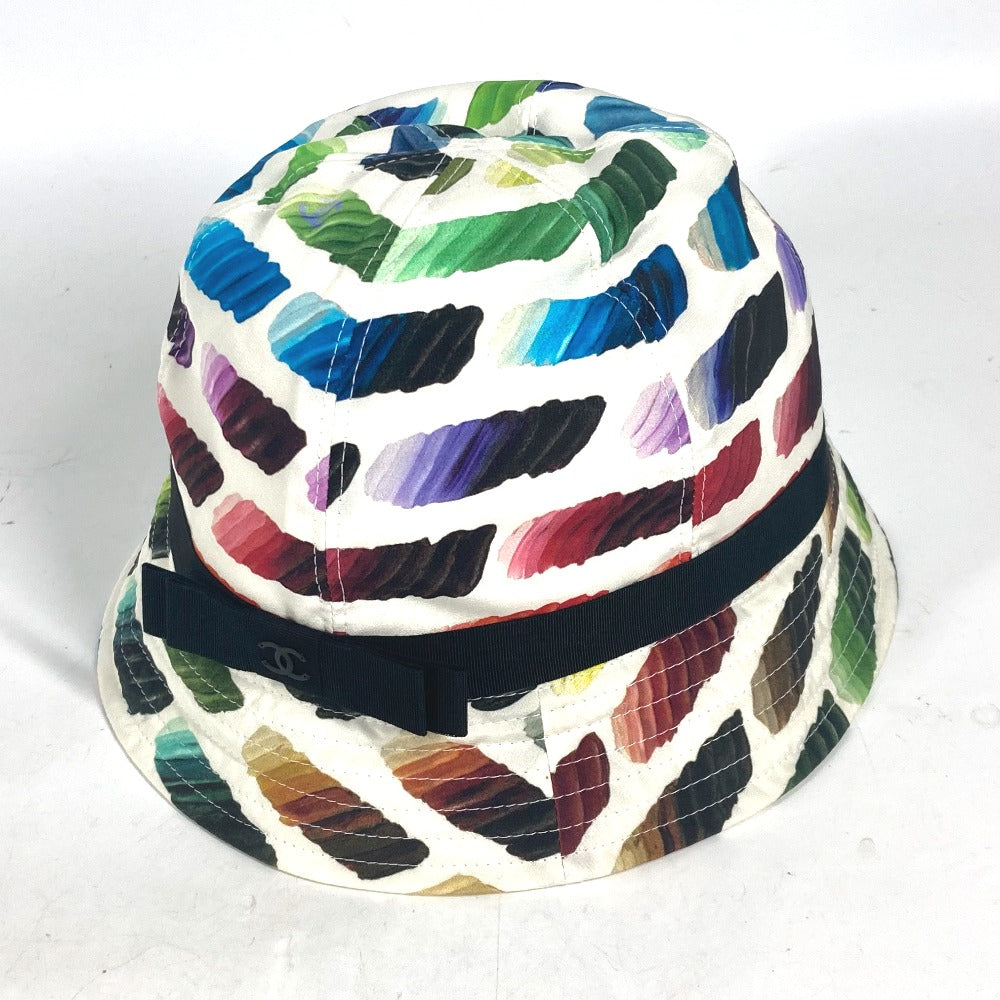 CHANEL hat Silk, Cotton multicolor 14S Overall handle 58
