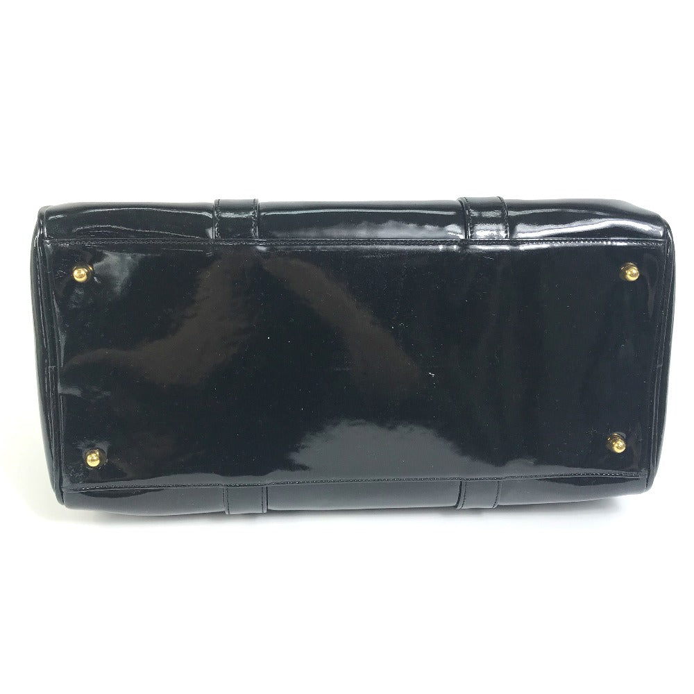 CHANEL Boston Duffel bag enamel black CC COCO Mark Women Used