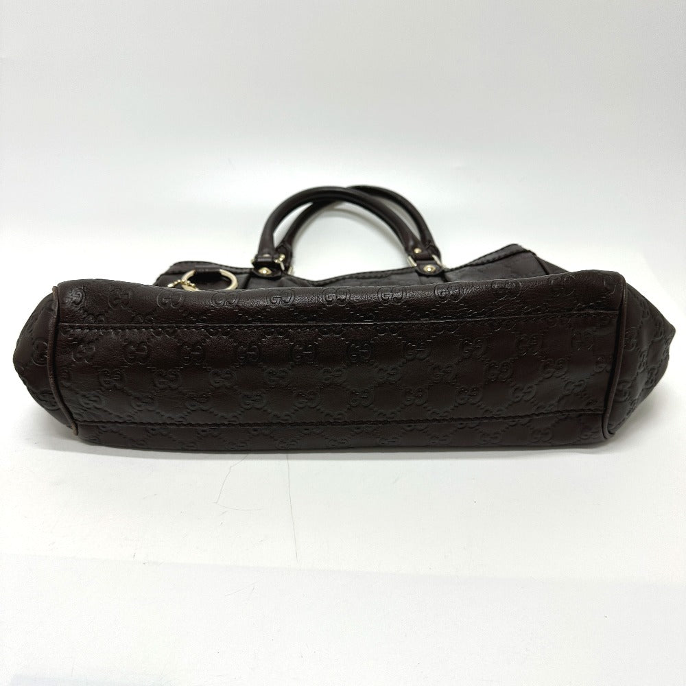 GUCCI Tote Bag 211944 leather Brown GG Sukey Women Secondhand