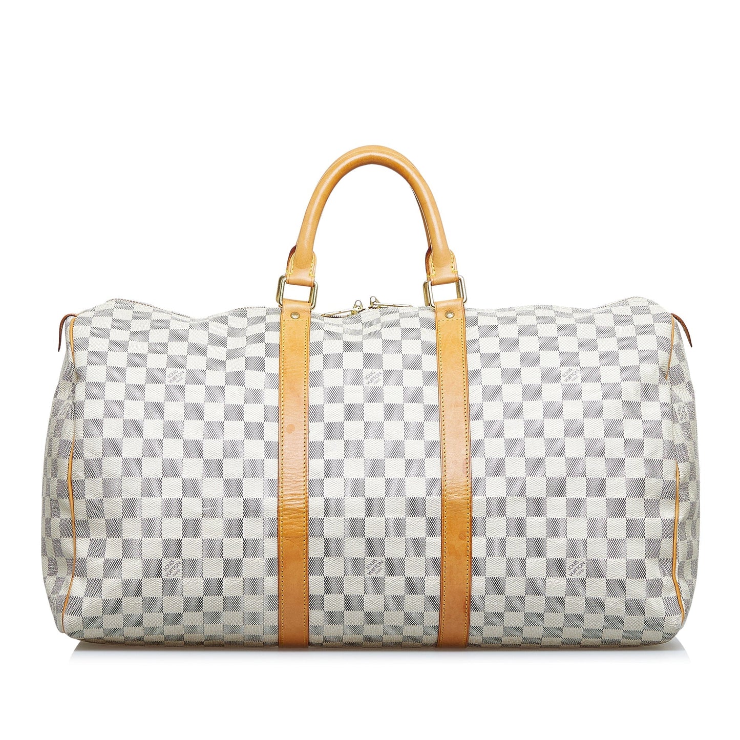 LOUIS VUITTON Damier Azur Keepall 50 Travel Bag