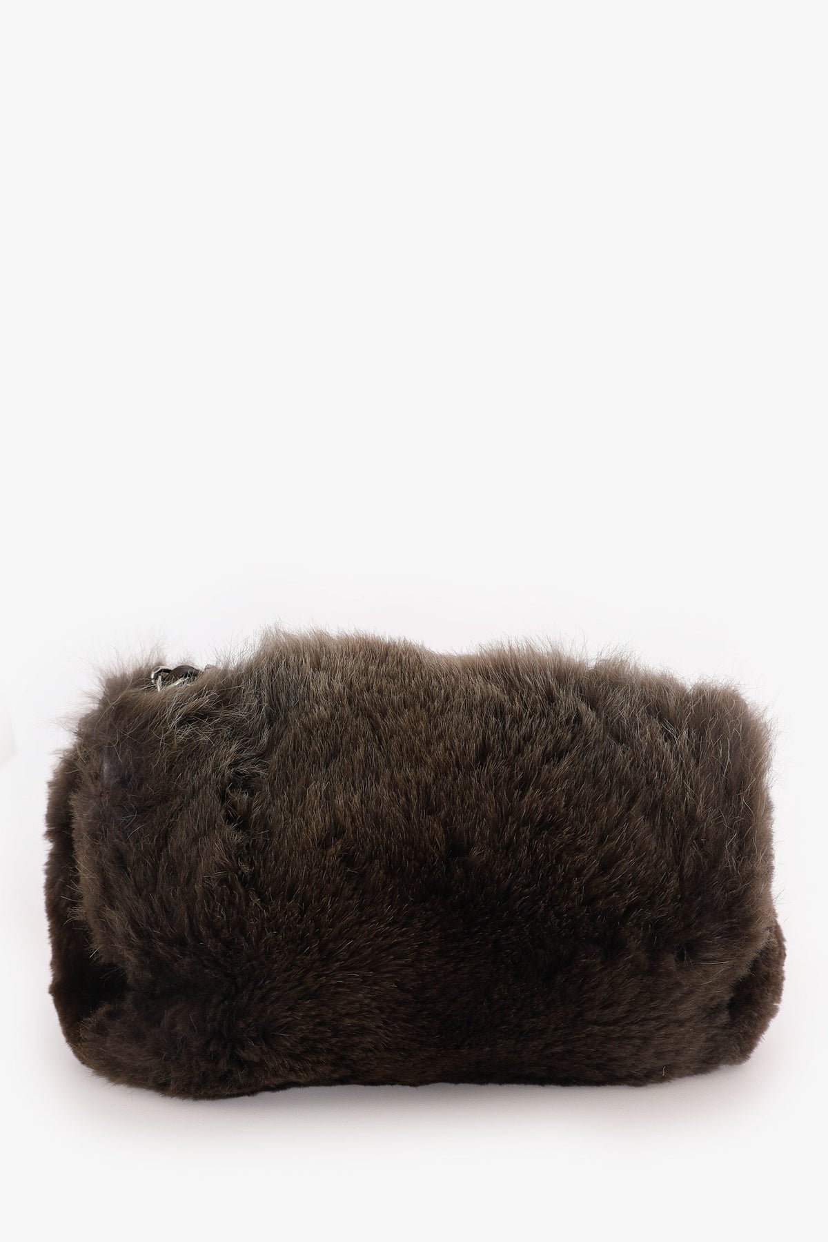 Chanel™ 2013-14 Brown Fur CC Flap Bag