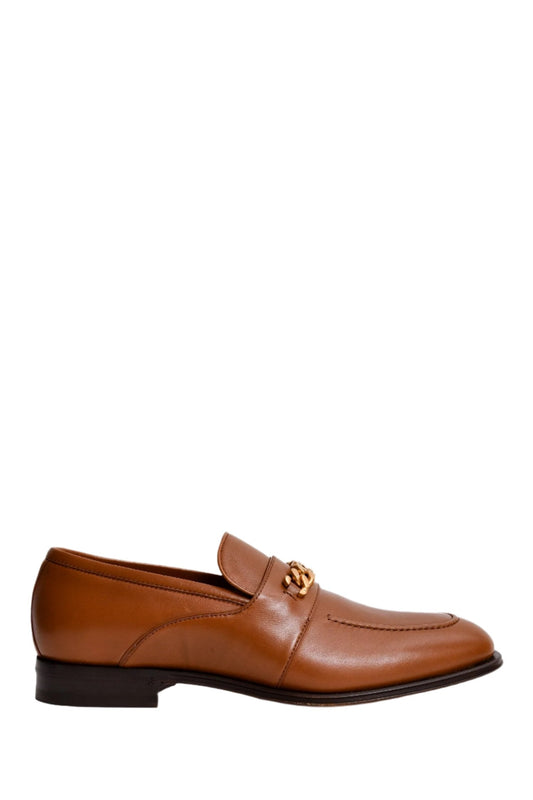 Gucci Brown Leather Interlocking G Loafers Size 7.5 UK Men