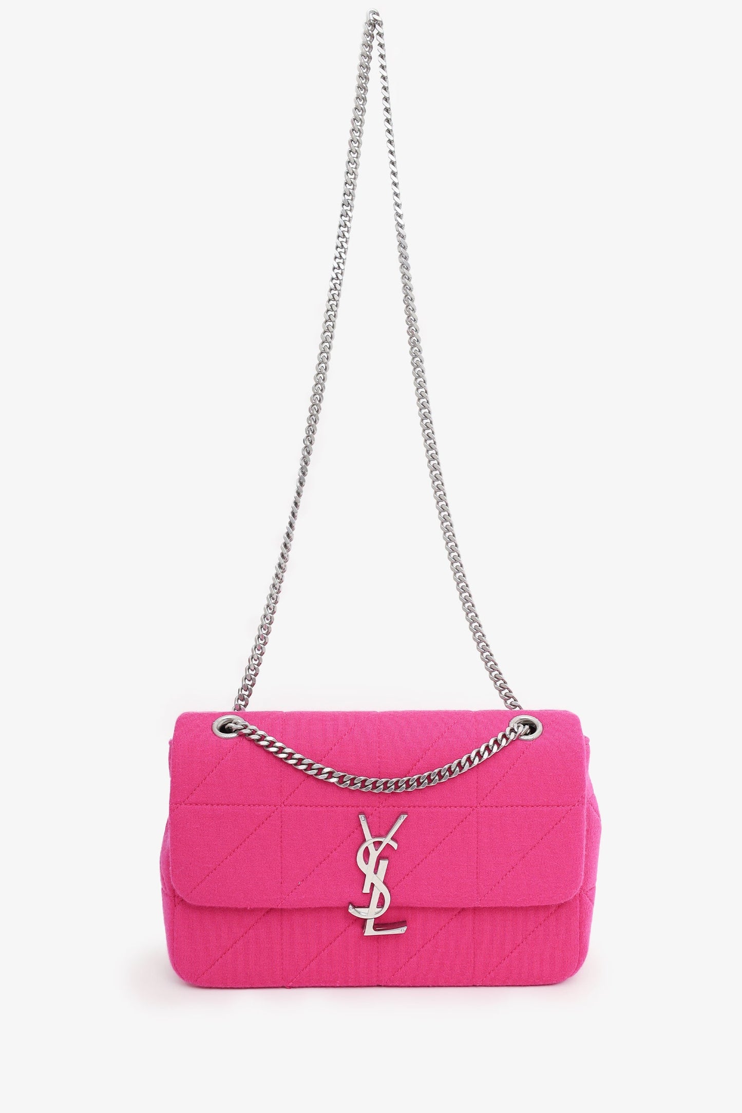 Saint Laurent Pink Jersey Medium Jamie Bag