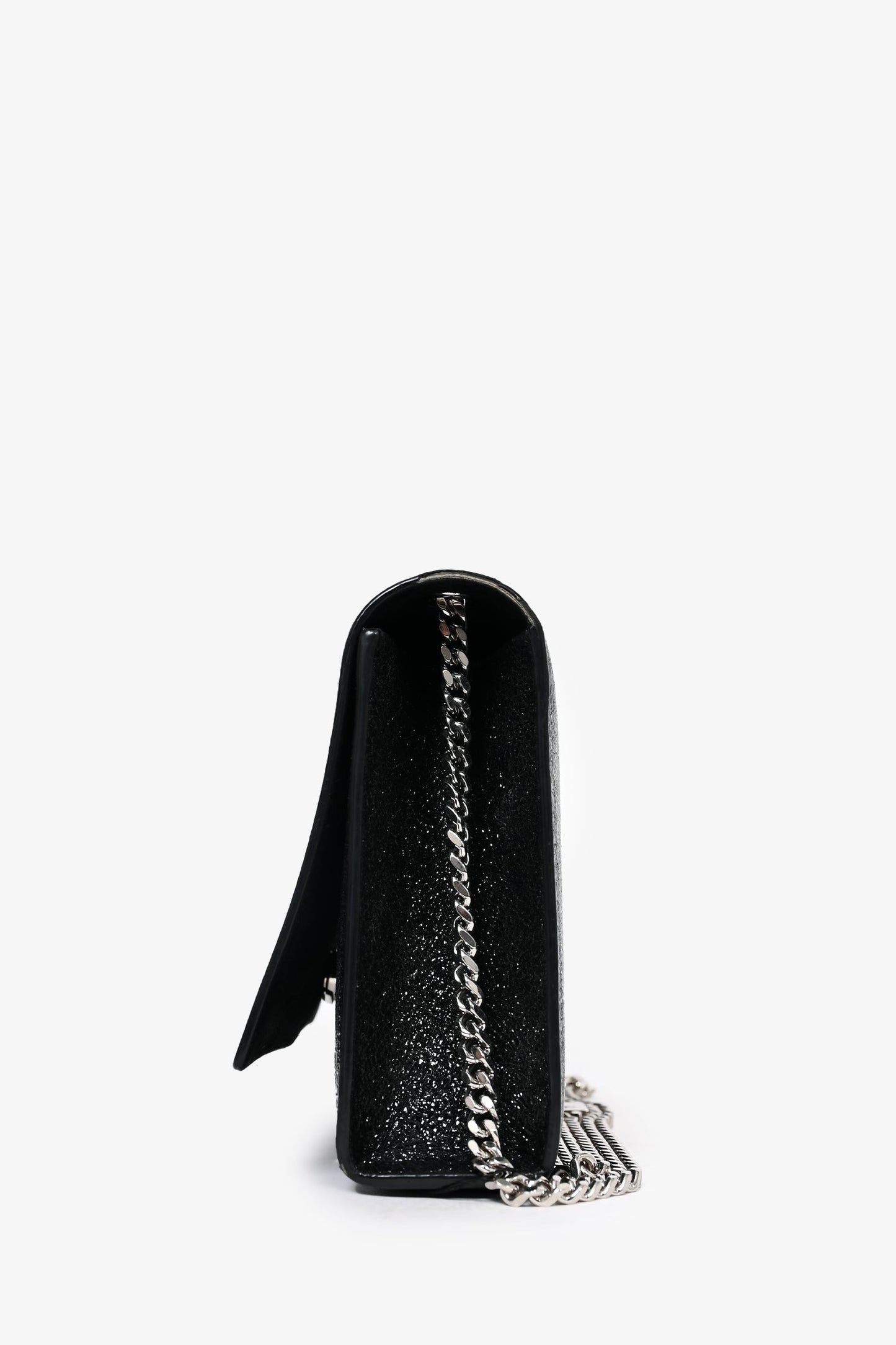Saint Laurent 2015 Black Crackled Patent Leather Medium Kate Crossbody