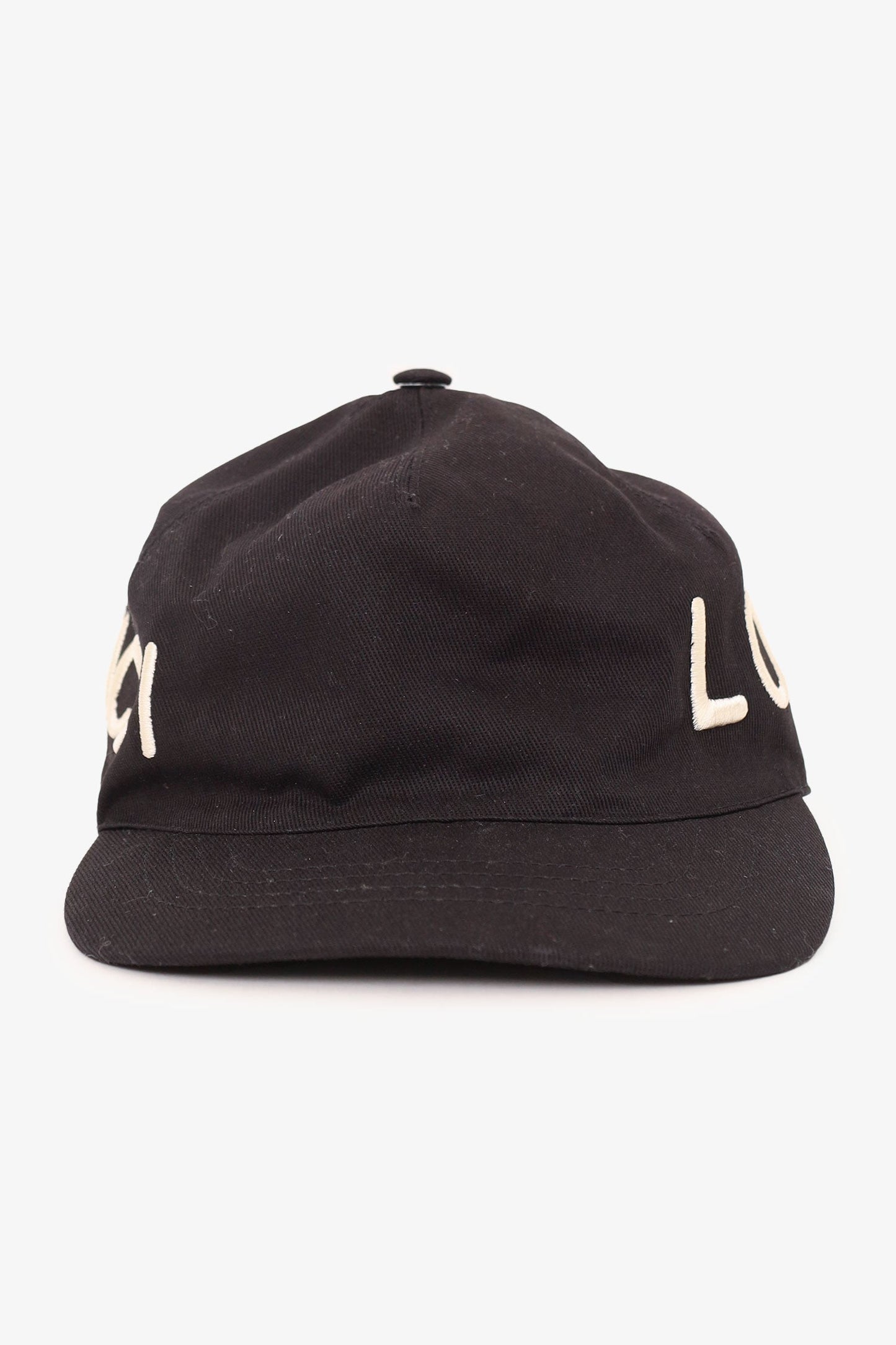 Gucci Black 'Love Gucci' Embroidery Baseball Hat Size S
