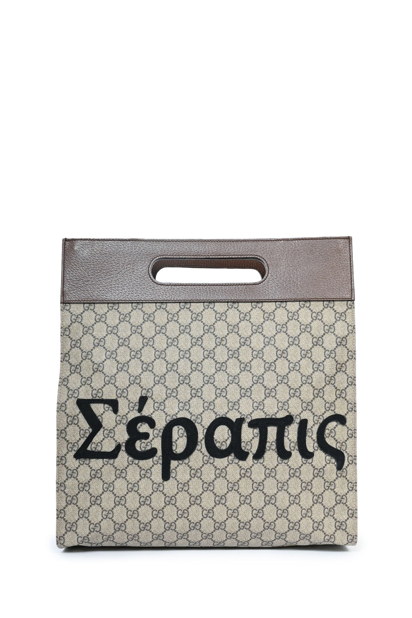 Gucci X Disney Monogram Leather/Coated Canvas 'Donald Duck' Slip Handle Bag with Strap