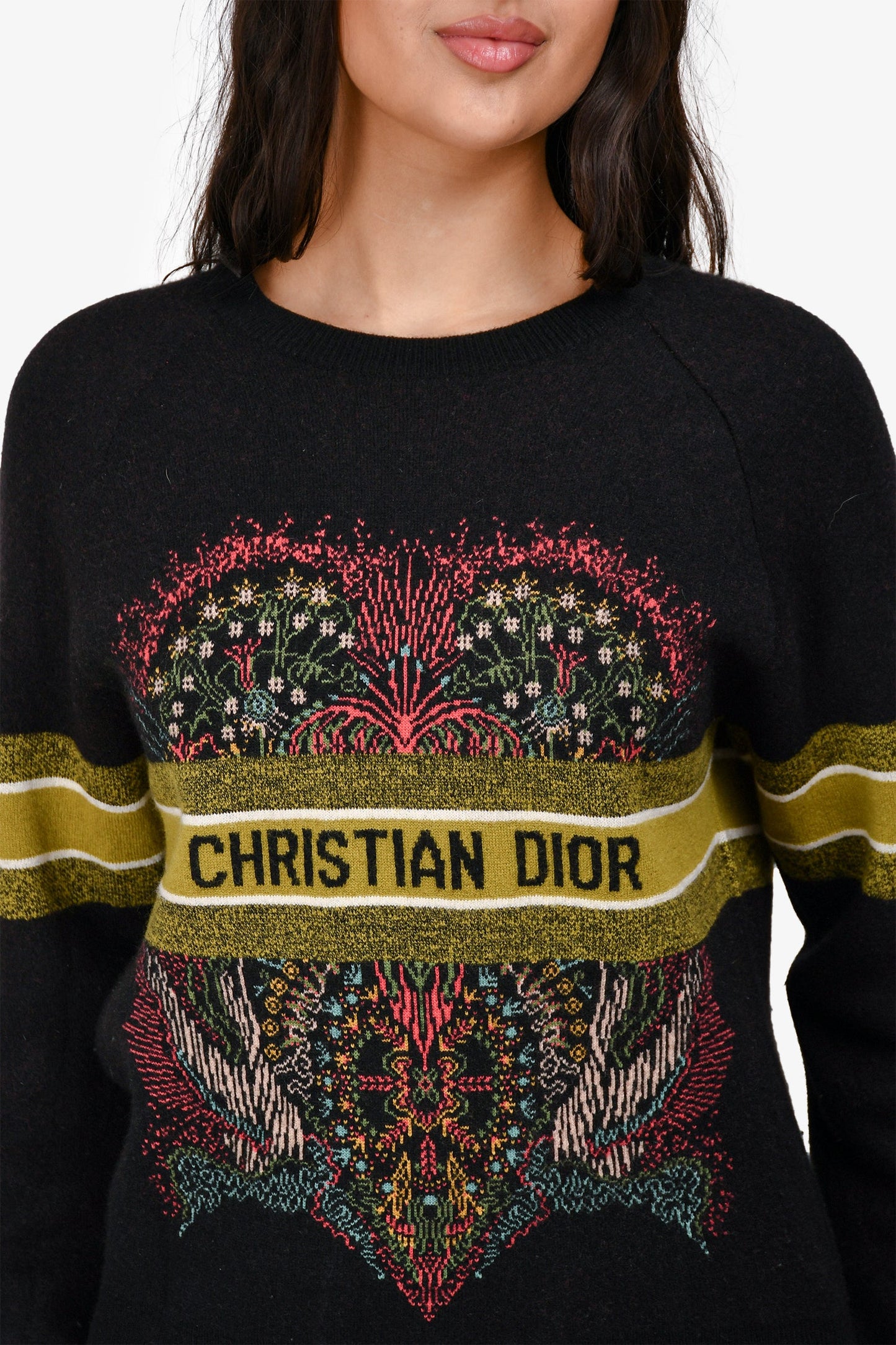 Christian Dior Cashmere-Wool Blend Sweater Size 6 US